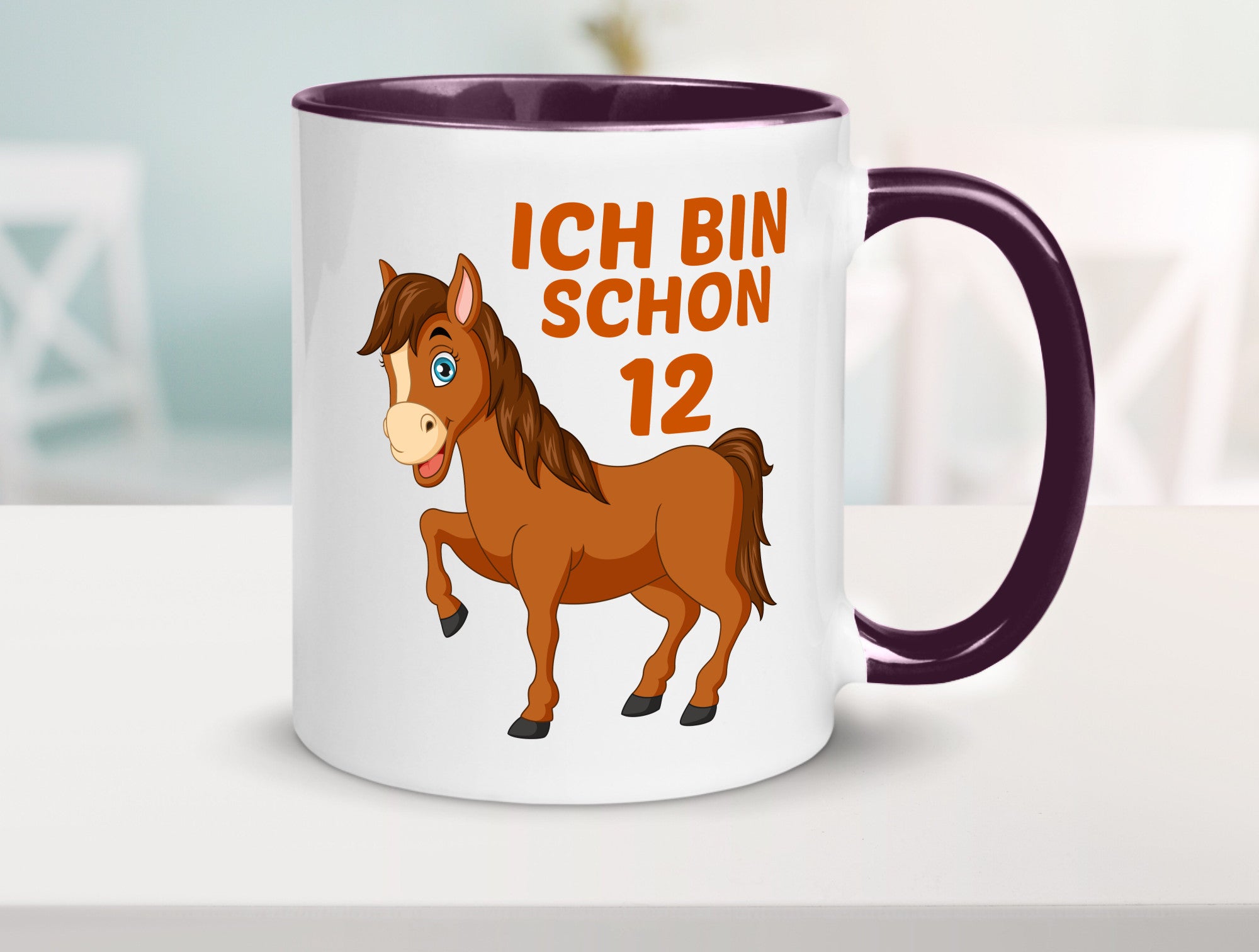 12. Geburtstag | Ich bin schon 12 Pferde Pony Geschenkidee Humor Tasse