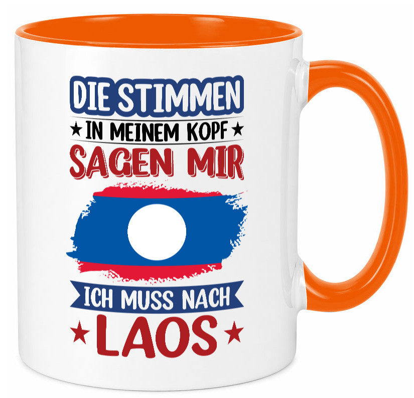 Laos | Urlaub Stimmen in meinem Kopf Traumland lustig Humor Geschenkidee