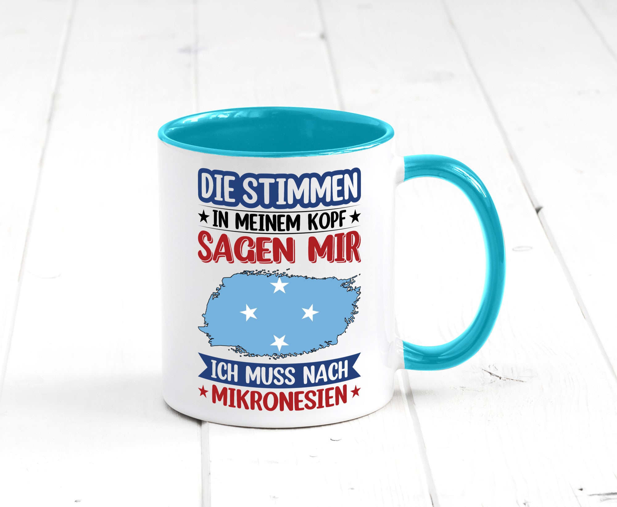 Mikronesien | Urlaub Stimmen in meinem Kopf Traumland Geschenk Humor