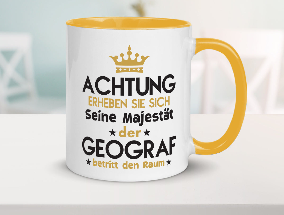 Seine Majestät Geograf | Geografie lustig Humor Geschenkidee Geschenk Tasse