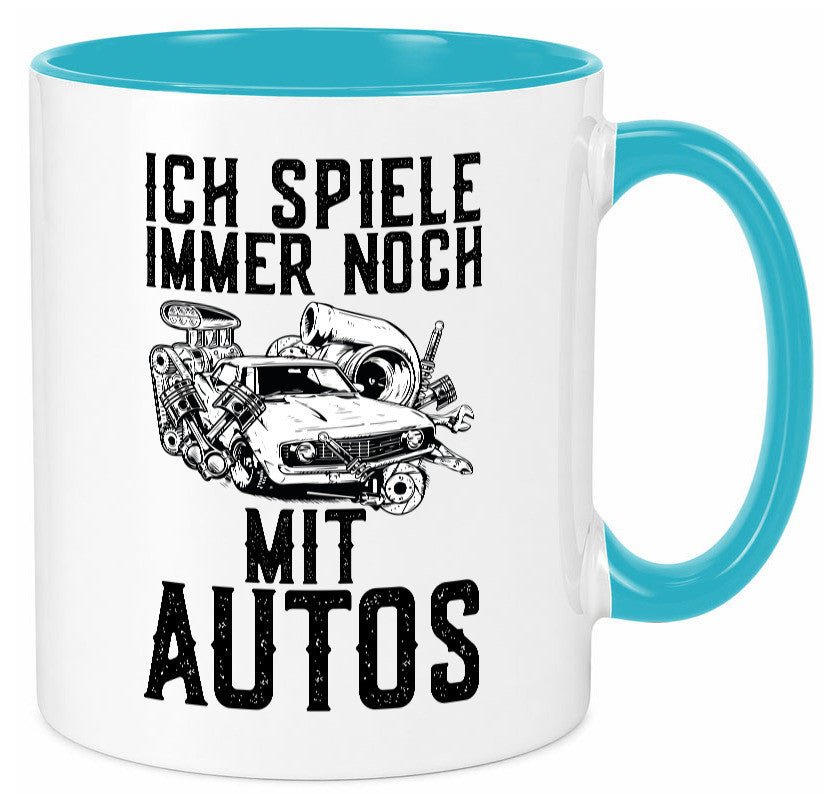 Spiele noch mit Autos | Werkstatt Werkzeug Mechaniker lustiger Spruch Geschenk