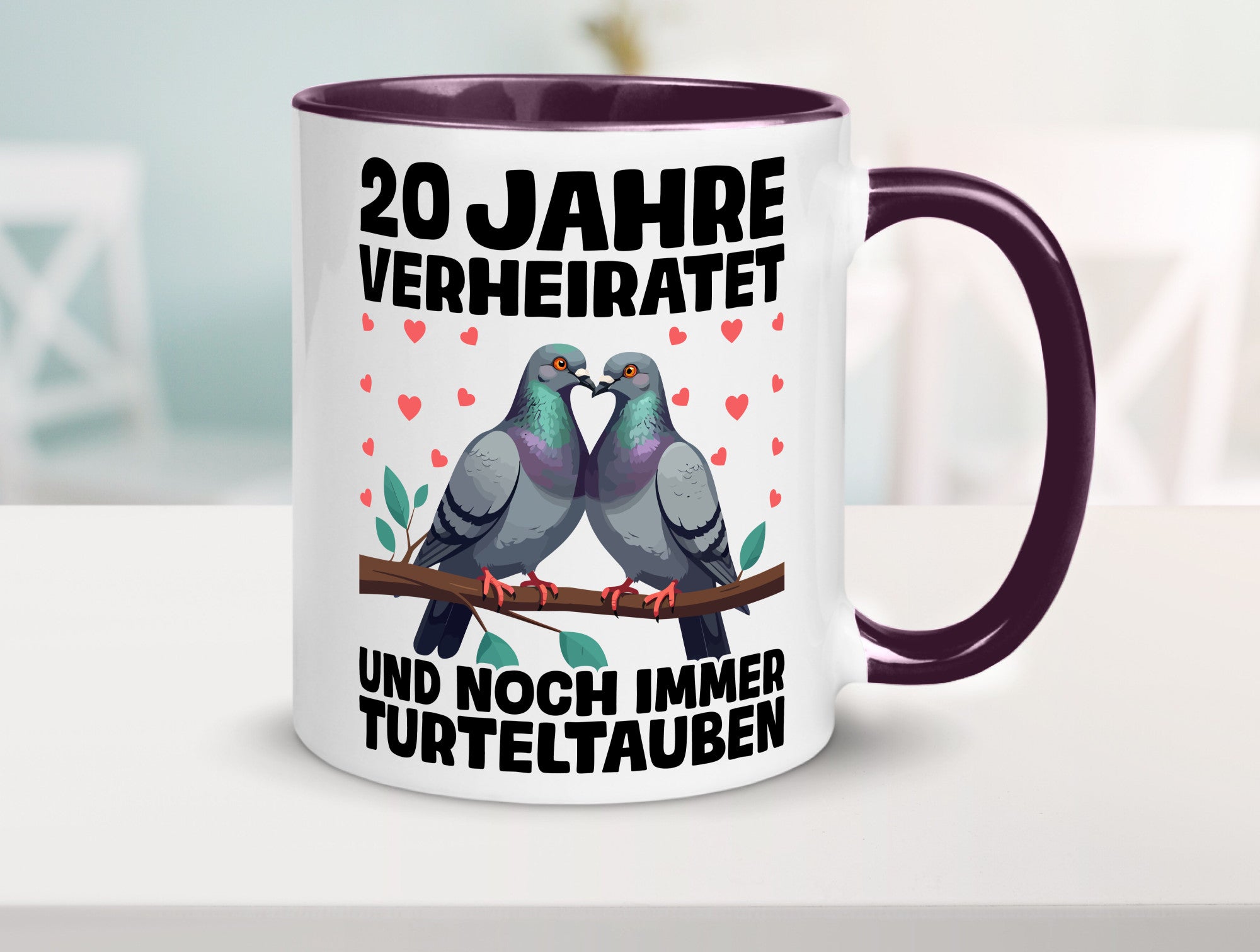 20 Jahre verheiratet | Turteltauben Ehe Ehepaar lustig Humor Geschenkidee