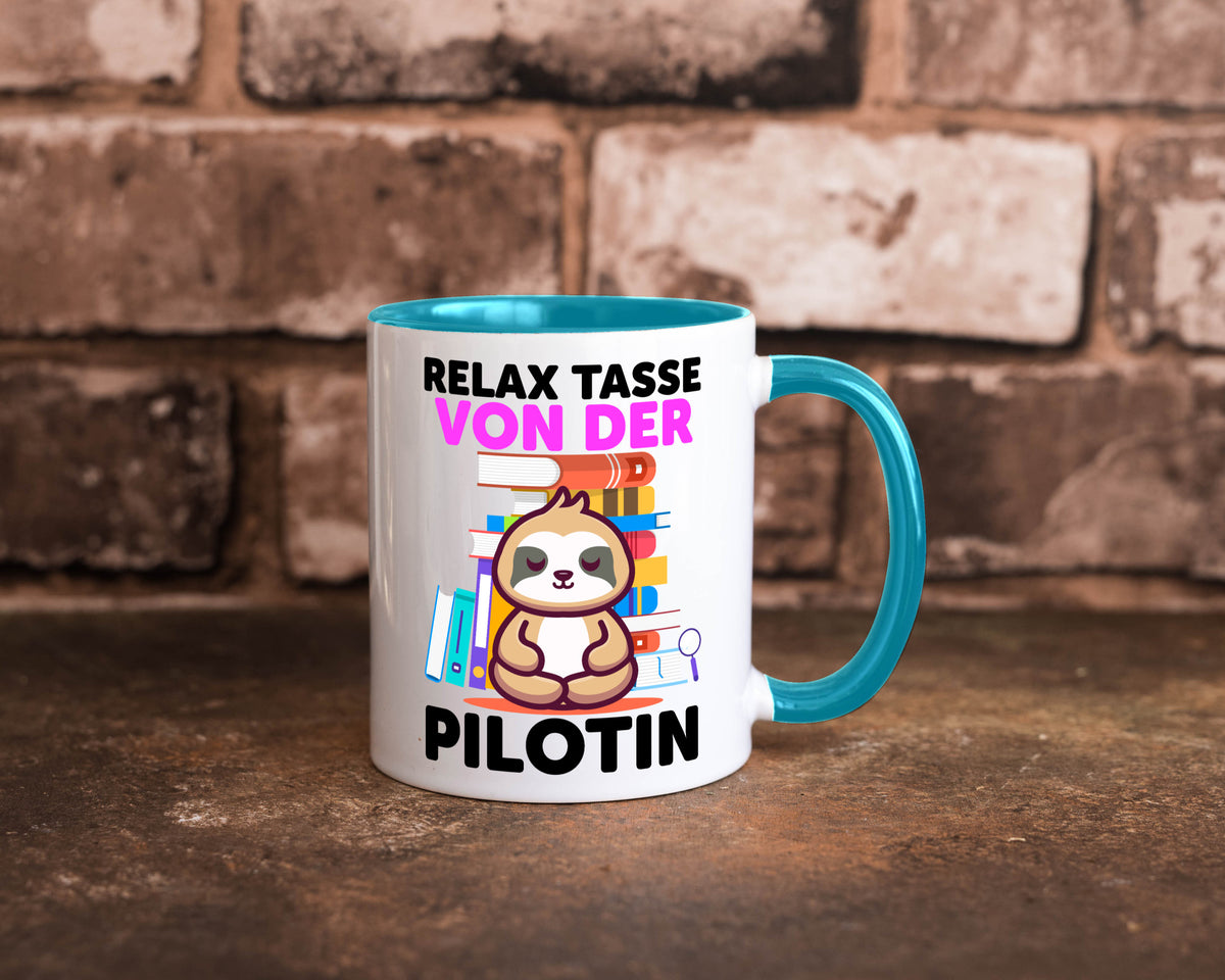 Relax Tasse: Pilotin | Definition Piloten lustiger Spruch Geschenk Humor