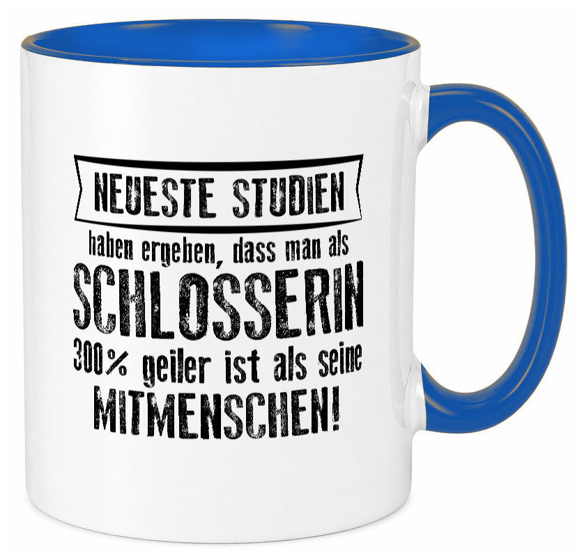 Neuste Studien: Schlosserin | Schlosserei Geschenkidee Humor Tasse