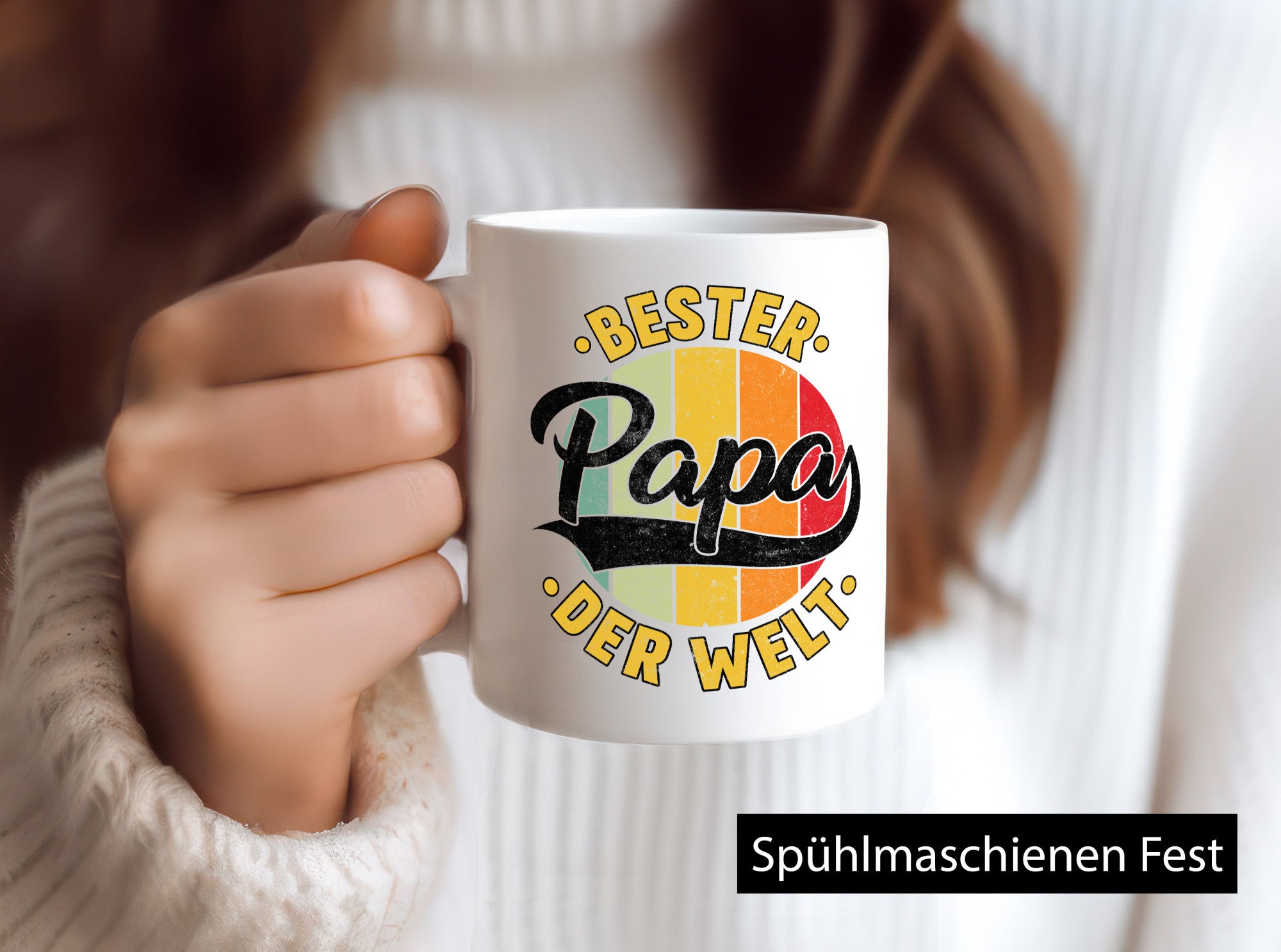 Bester Papa der Welt | Vatertag Vintage Geschenkidee Familie Humor Tasse