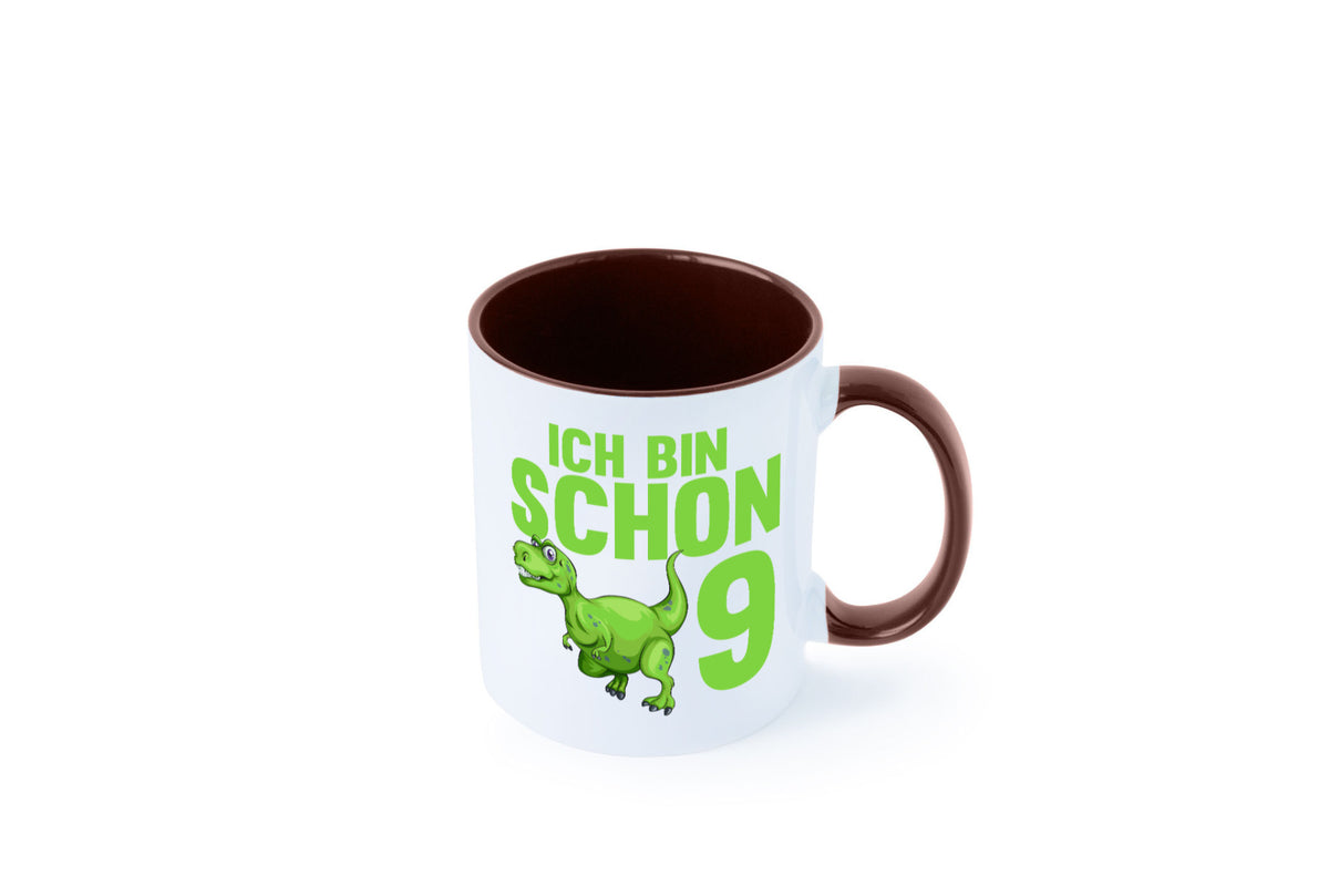 9. Geburtstag | 9 Jahre Dino Dinosaurier Geschenkidee Humor Tasse