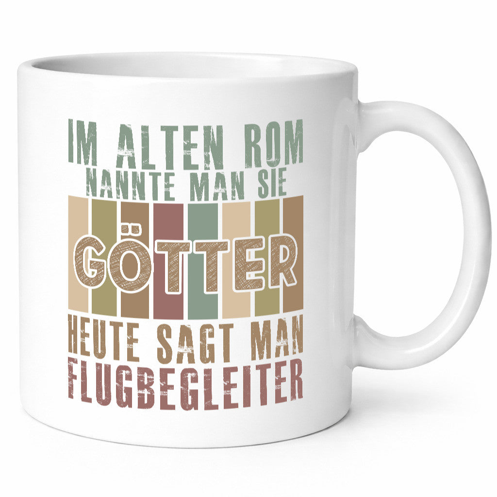 Heute sagt man: Flugbegleiter | Steward Flughafen Humor Geschenkidee Tasse