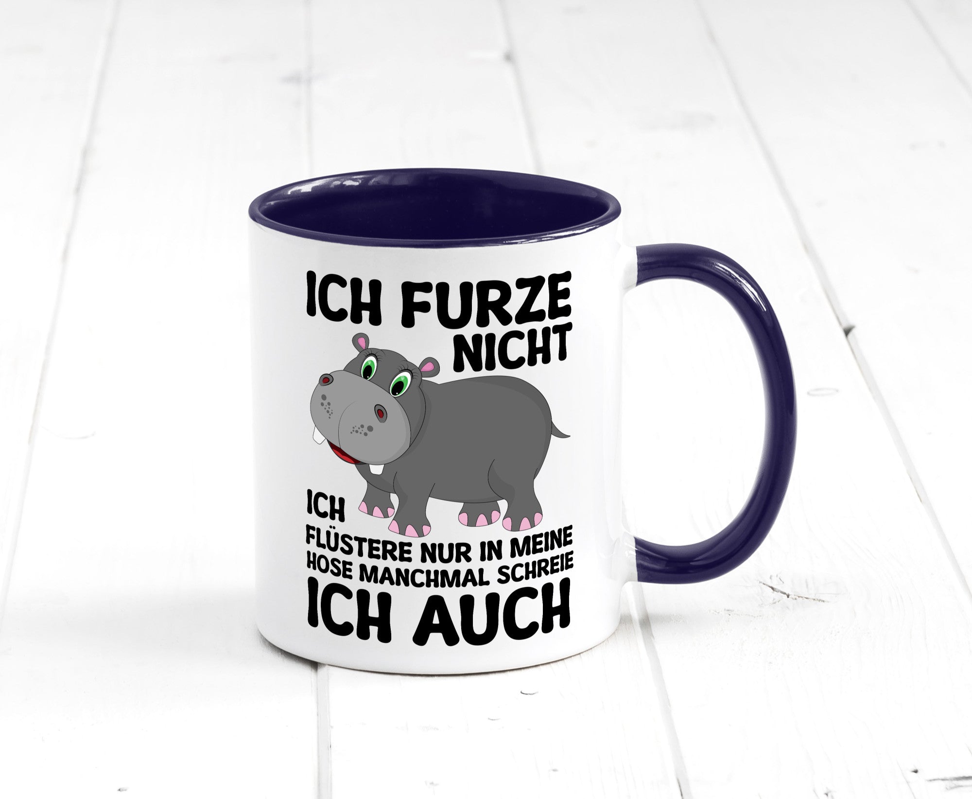 Ich furze nicht | furznilpferd v2 Humor Geschenkidee Tasse