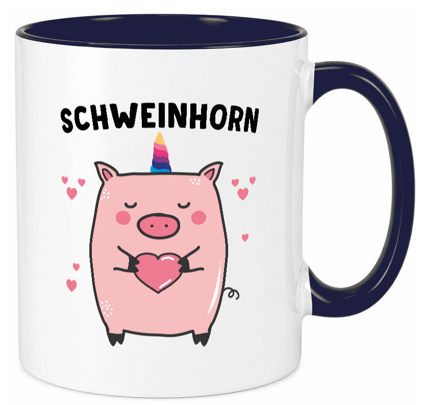 Schweinhorn lustig Humor Geschenkidee Geschenk Tasse