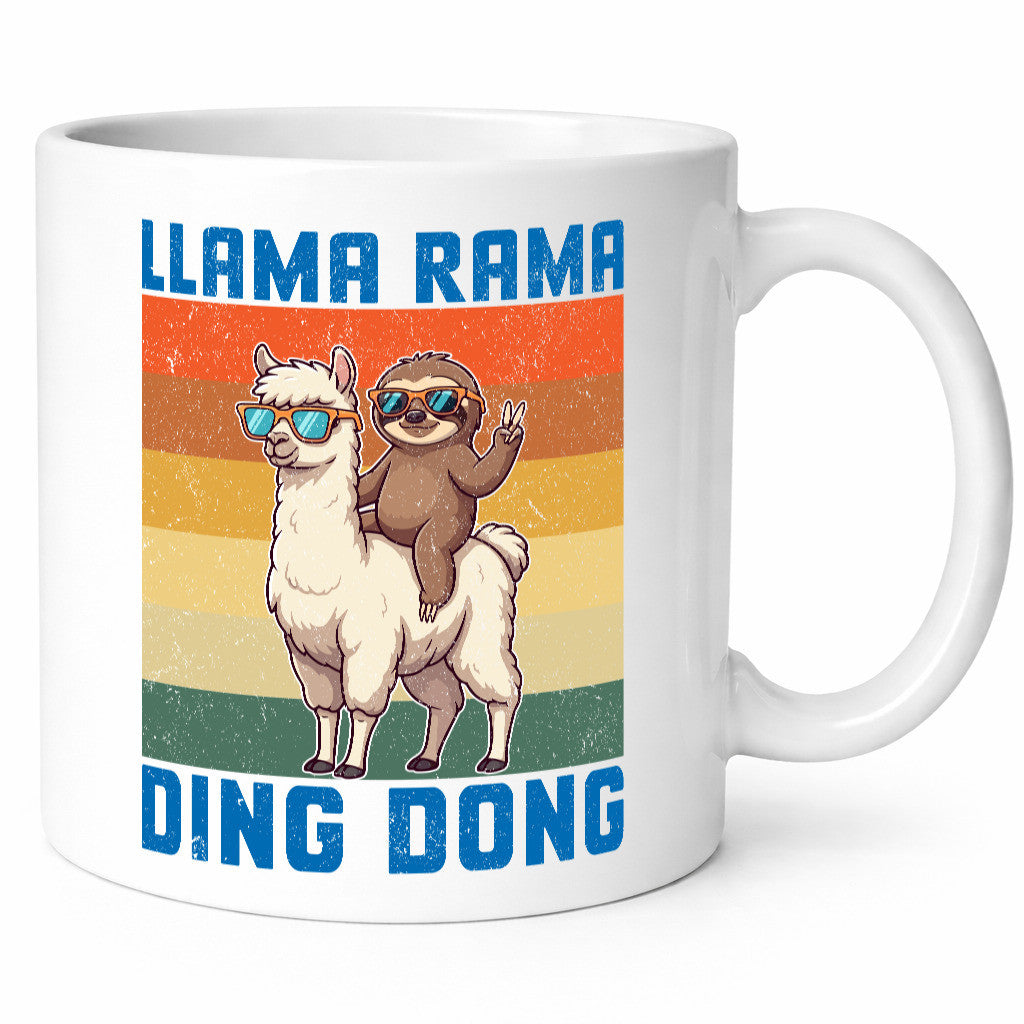 Lama rama ding dong | Faultier lustiger Spruch Geschenk Tierliebhaber Humor