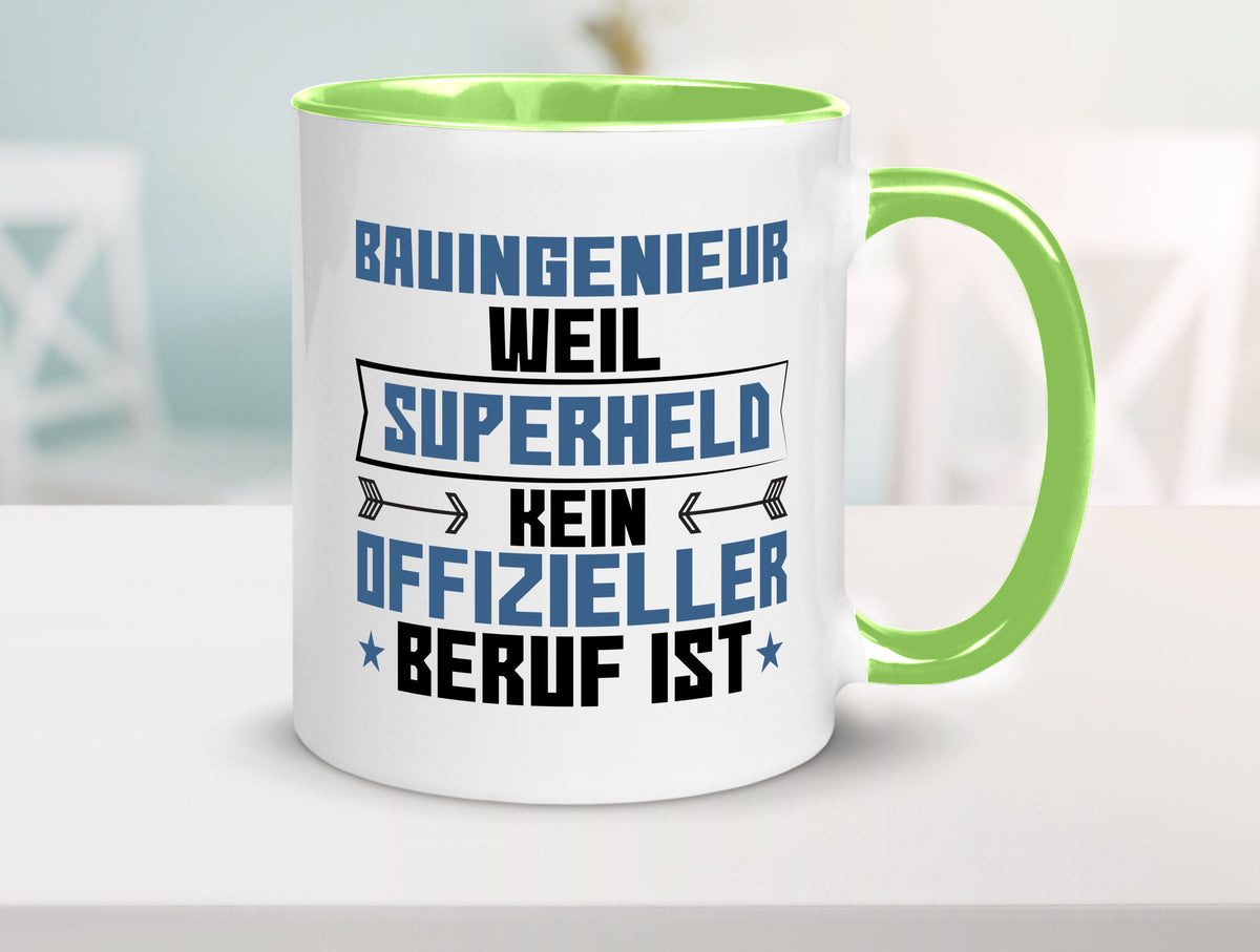 Superheld Bauingenieur | Ingenieur Humor Geschenkidee Tasse