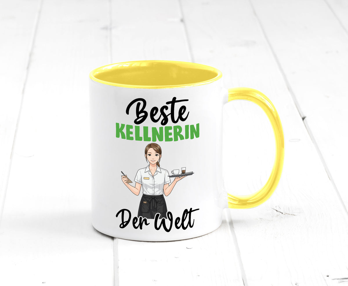 Beste Kellnerin | Beruf kellnern Bedienung v2 Humor Arbeit Kollegen Büro Tasse