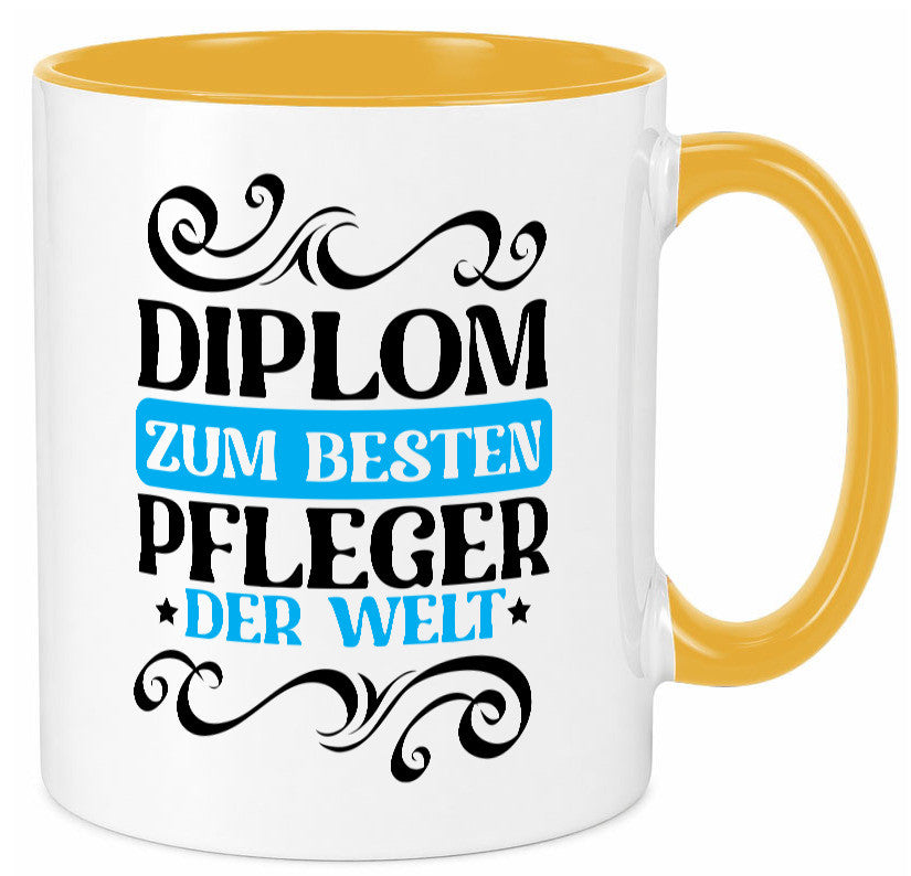 Bester Pfleger der Welt | Altenpfleger Pflegekraft lustig Humor Geschenkidee Tasse