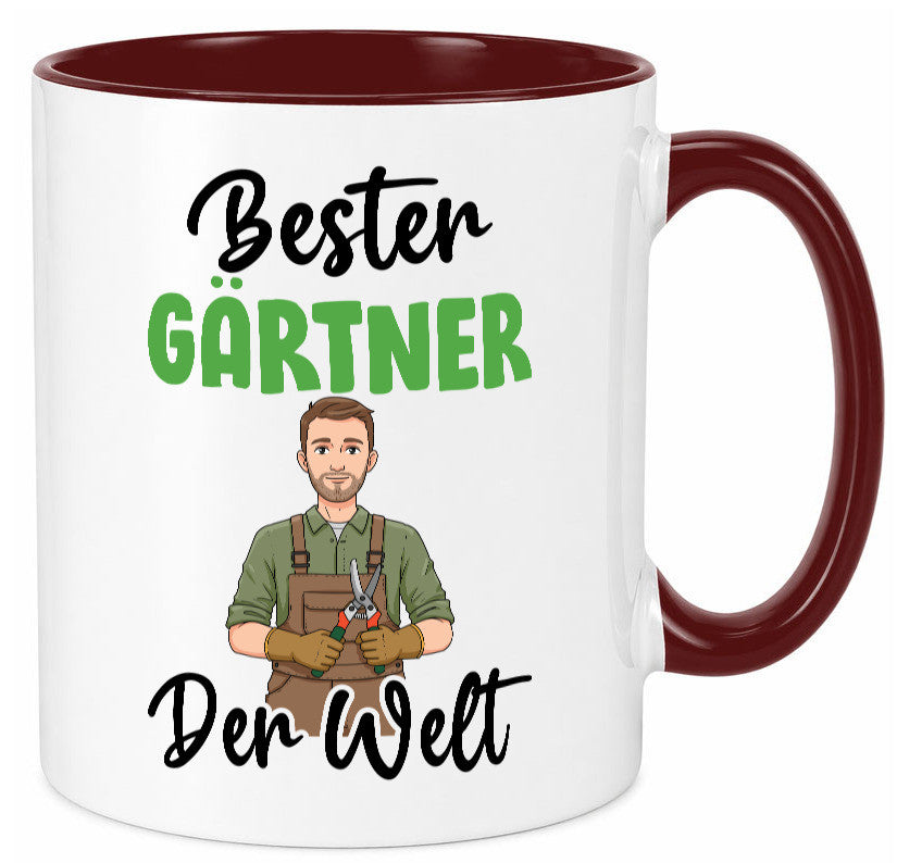 Bester Gärtner | Gartenbau v2 Geschenk Humor Geschenkidee lustiger Spruch Tasse