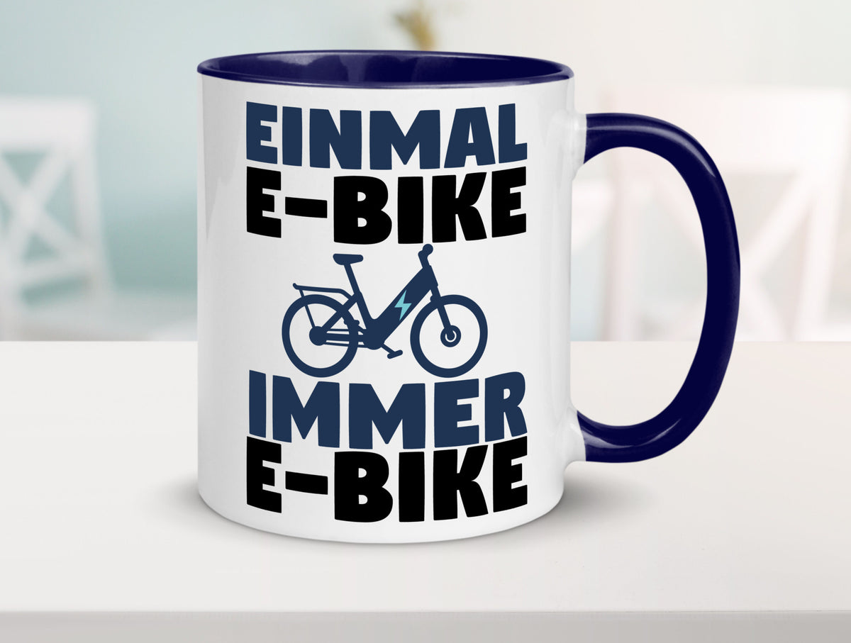 E-Bike Fahrer | Radfahrer Tasse Fahrrad Elektrorad lustiger Spruch Geschenk