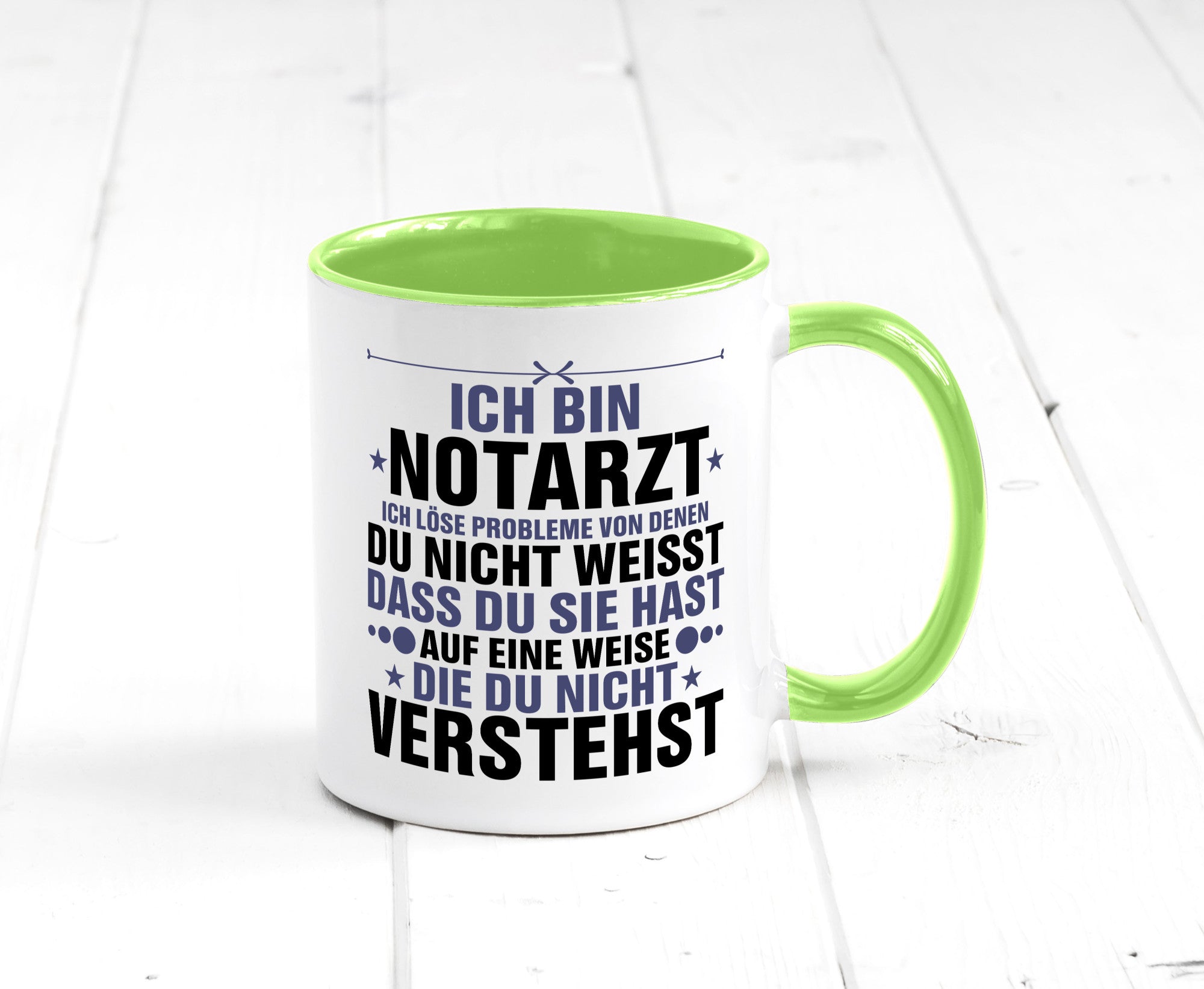 Löse Probleme: Notarzt | Arzt v2 Geschenkidee Humor Tasse