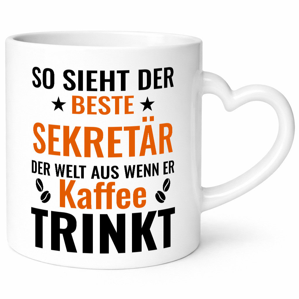 Kaffee trinkt: Sekretär | Büro Geschenkidee Arbeit Kollegen Humor Tasse