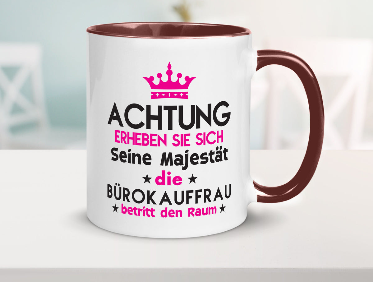 Seine Majestät Bürokauffrau | Kauffrau Geschenk Arbeit Kollegen Büro lustiger Tasse