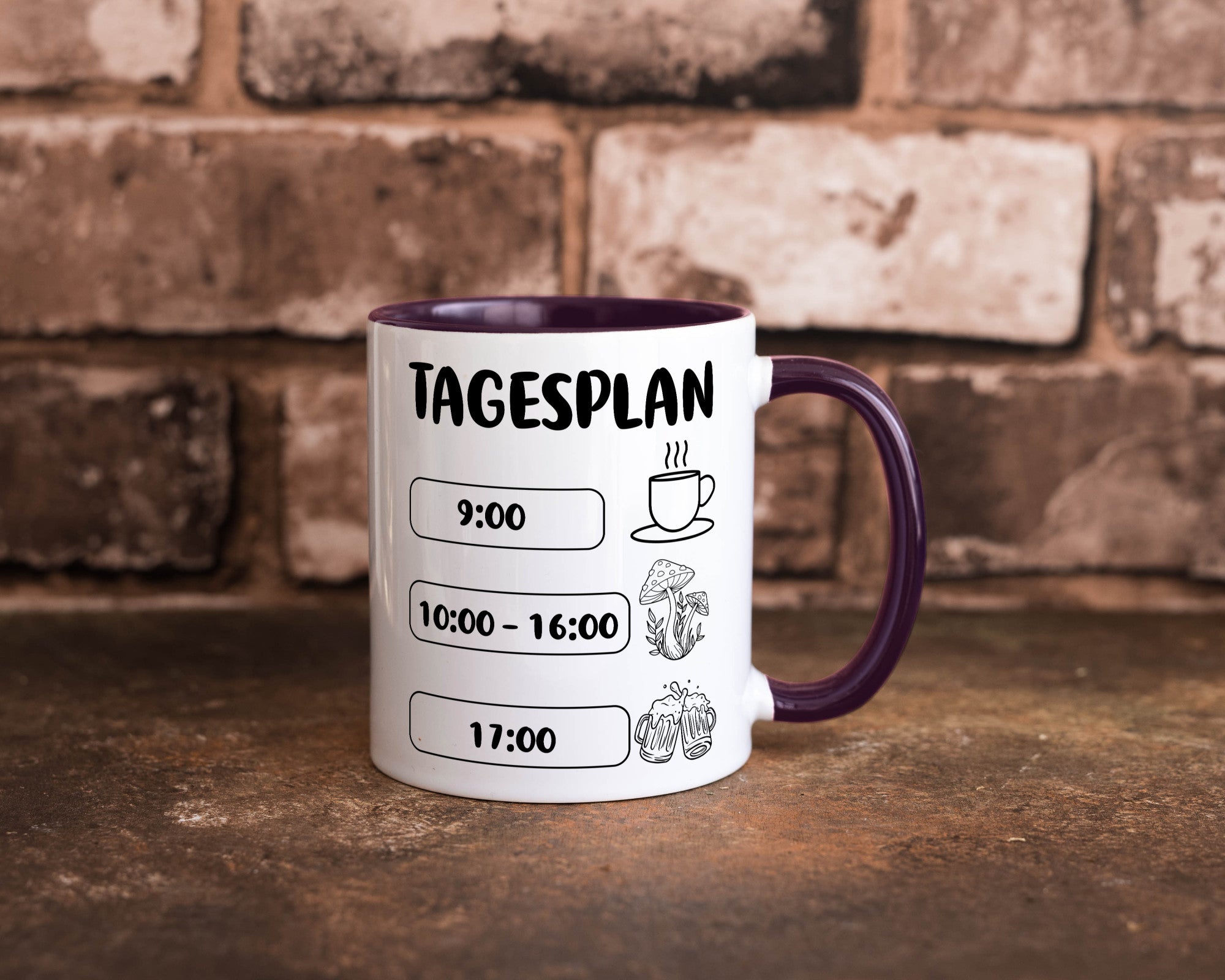 Tagesplan Pilzsammler | Pilze Wald v2 Geschenk Humor Geschenkidee lustiger
