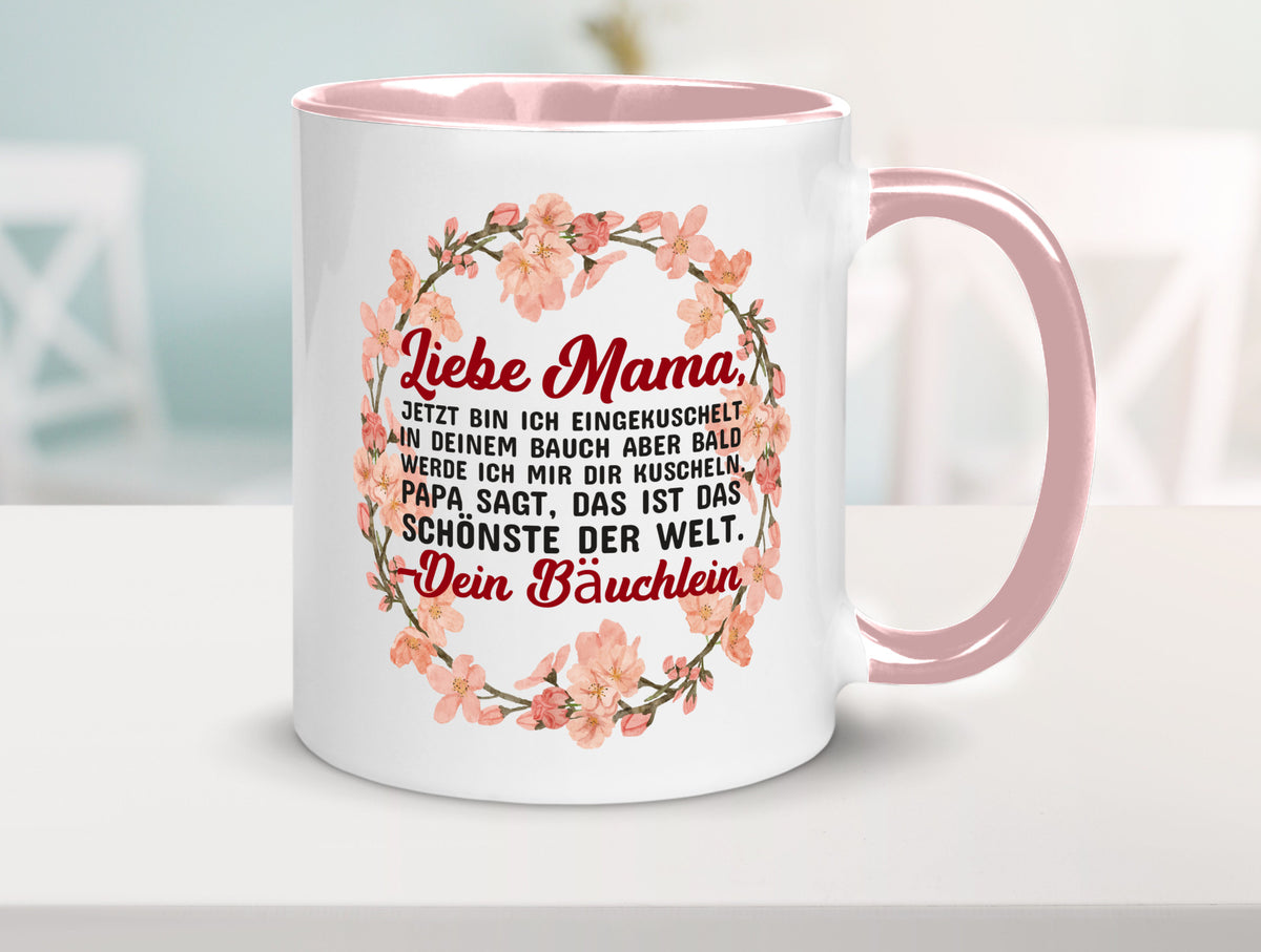 Liebe Mama | Schwangerschaft Tasse Baby süß Humor Familie Geschenkidee