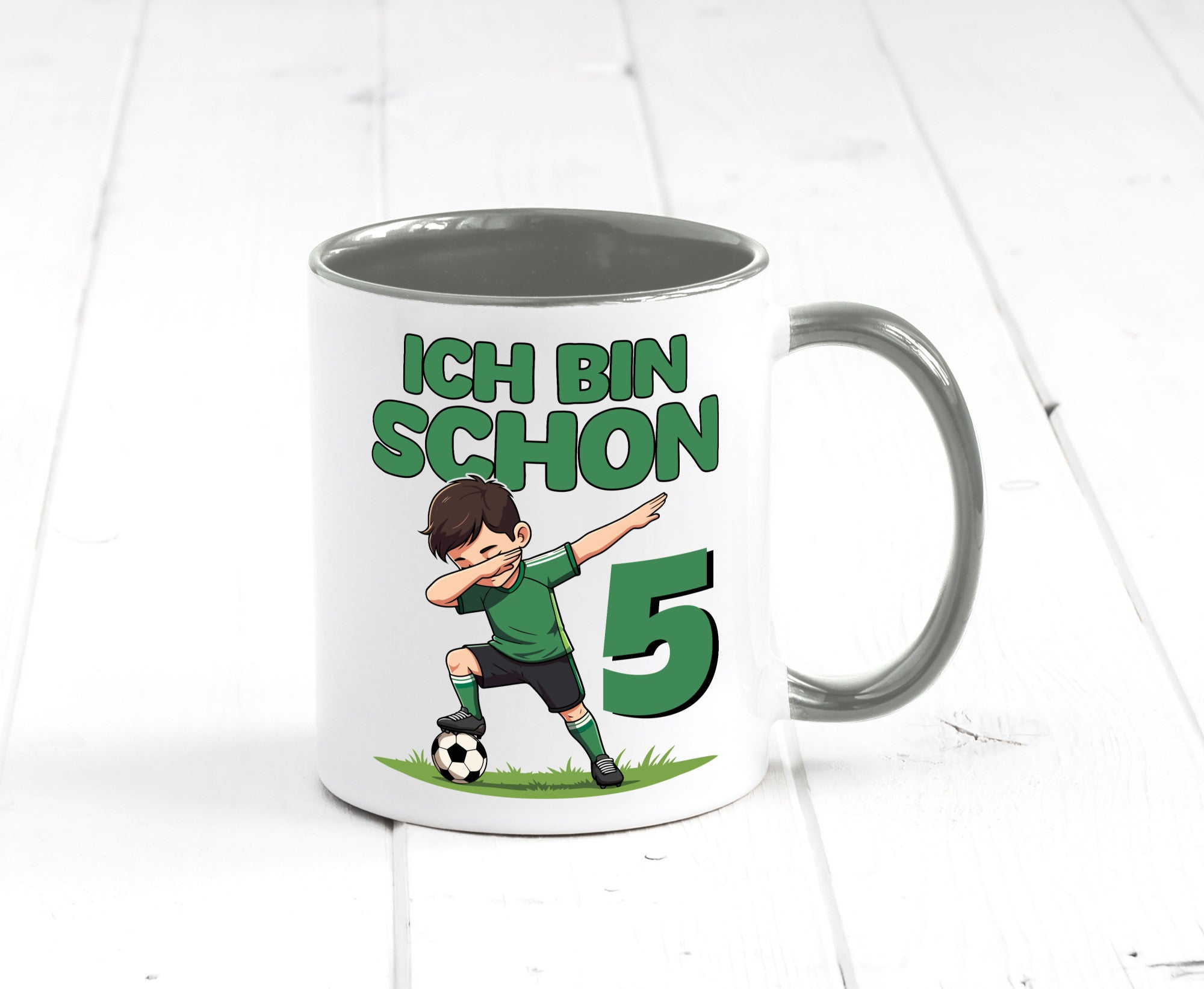 5. Geburtstag | 5 Jahre Fußballer lustiger Spruch Geschenk Geschenkidee Tasse