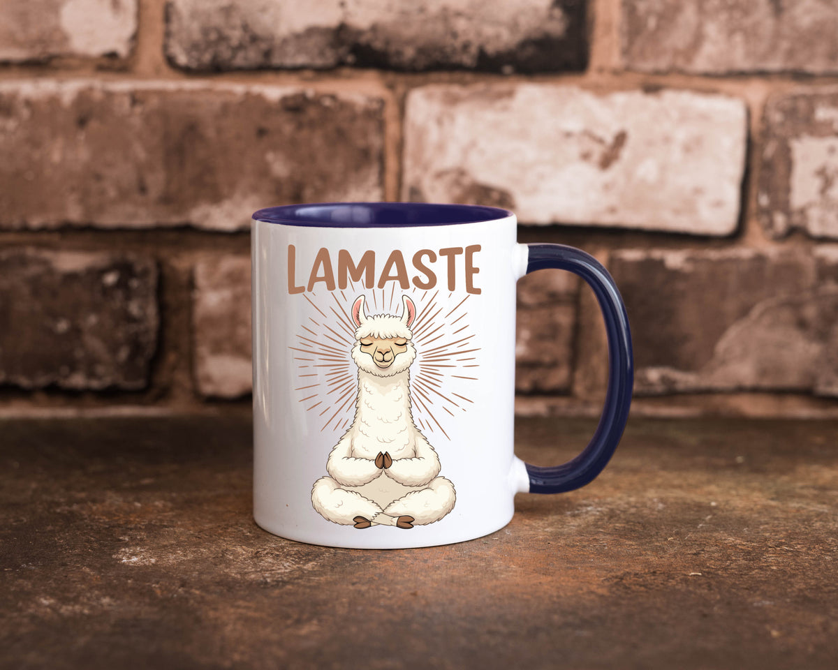 Lamaste | Lama Namaste lustiger Spruch Geschenk Humor Geschenkidee Tasse