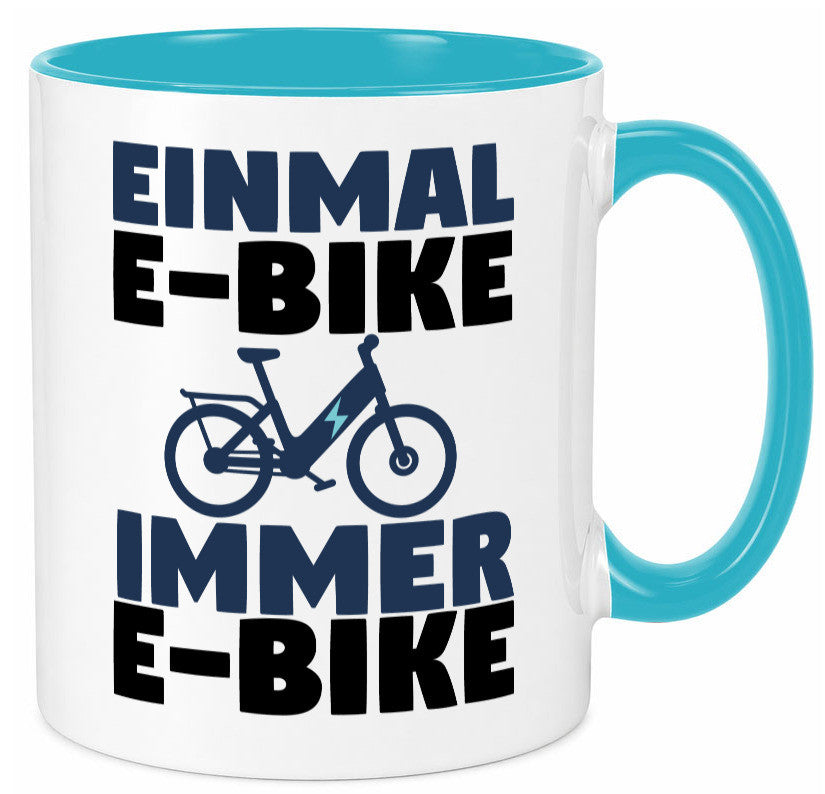 E-Bike Fahrer | Radfahrer Tasse Fahrrad Elektrorad lustiger Spruch Geschenk