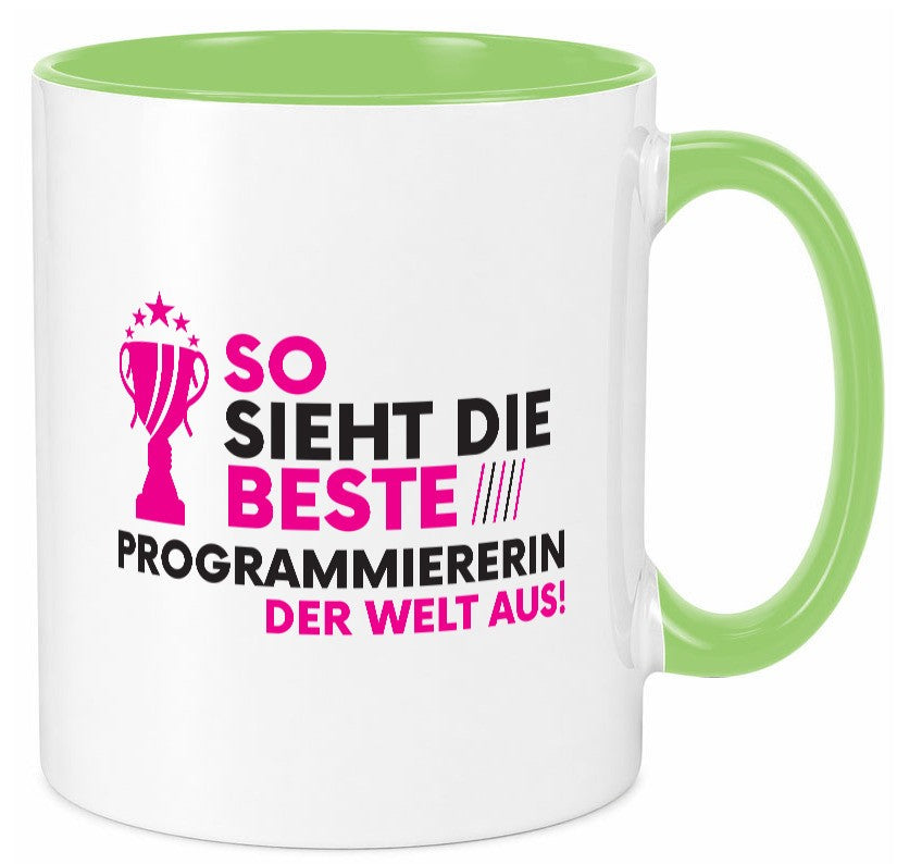 Die Weltbeste Programmiererin | Software Entwickler Geschenkidee Humor Tasse