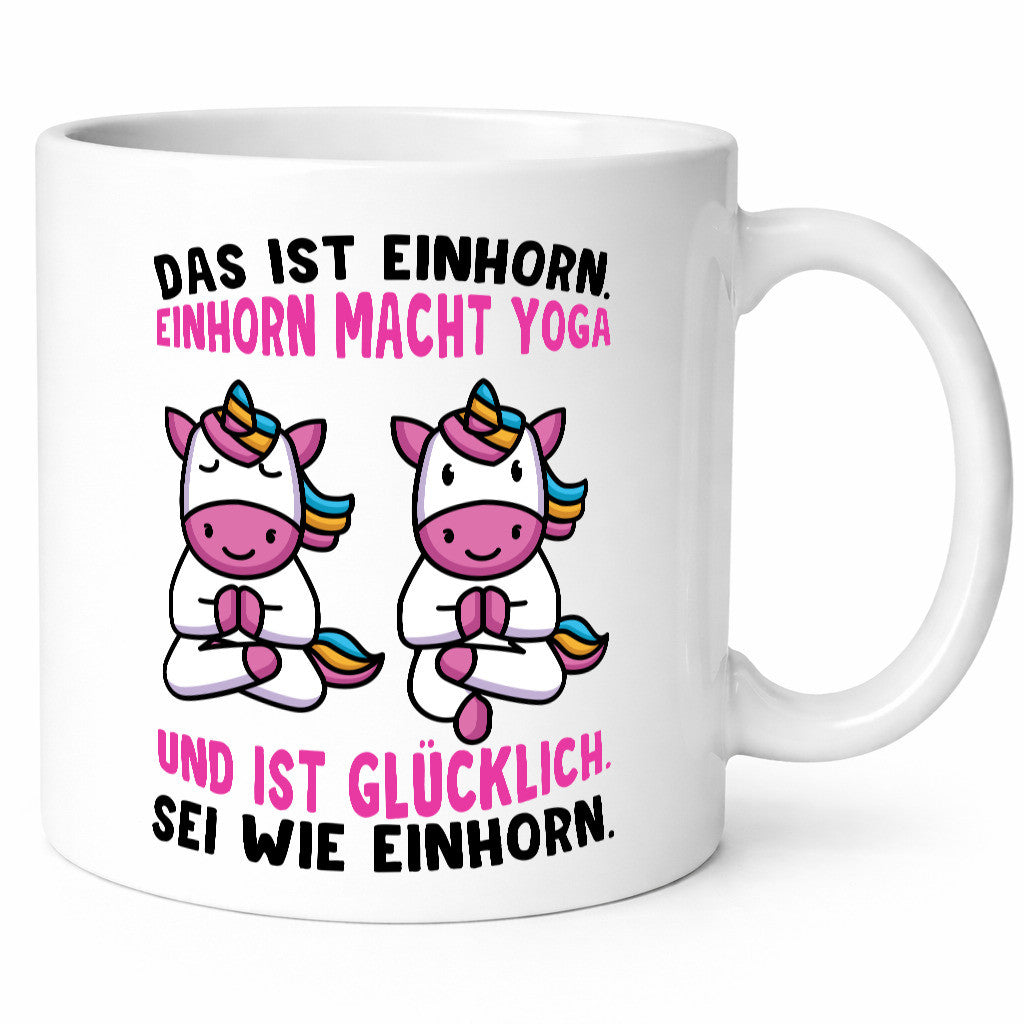 Einhorn Yoga | Yogalehrer Tasse Guru Entspannung Humor Geschenkidee