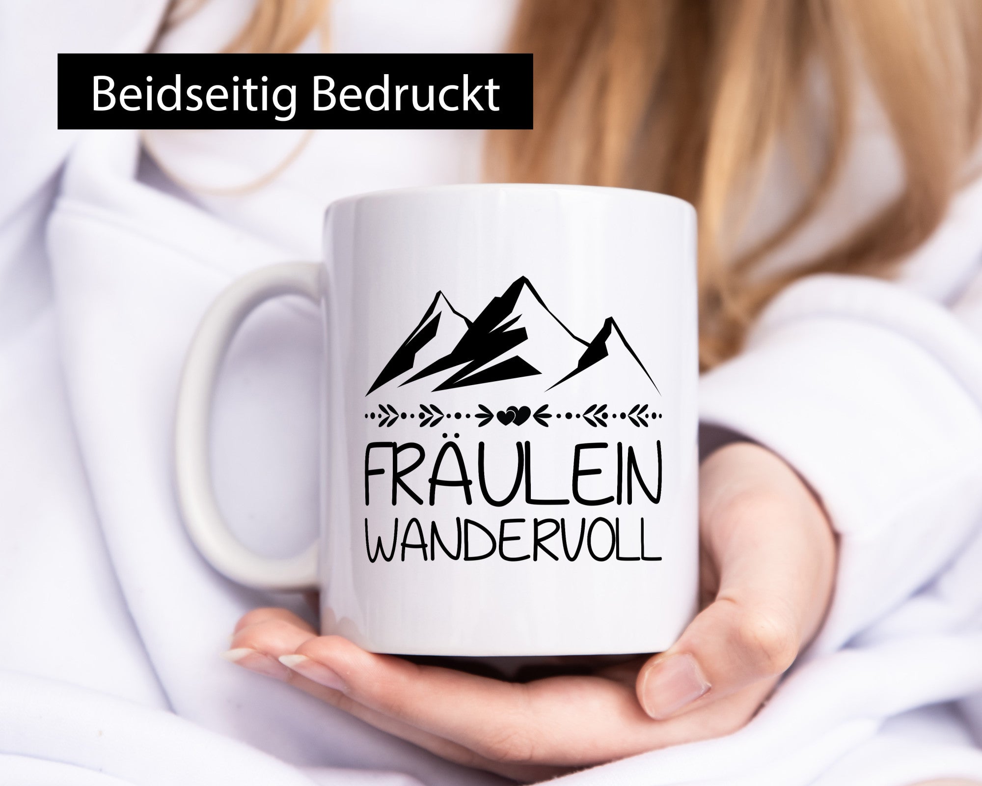 Fräulein Wandervoll | Berge Geschenkidee Humor Tasse