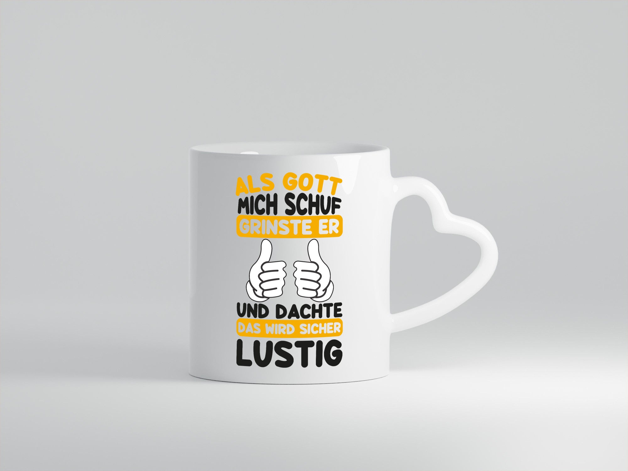 Gott Grinste | Als mich Schuf Das wird Lustig Geschenk Humor Geschenkidee