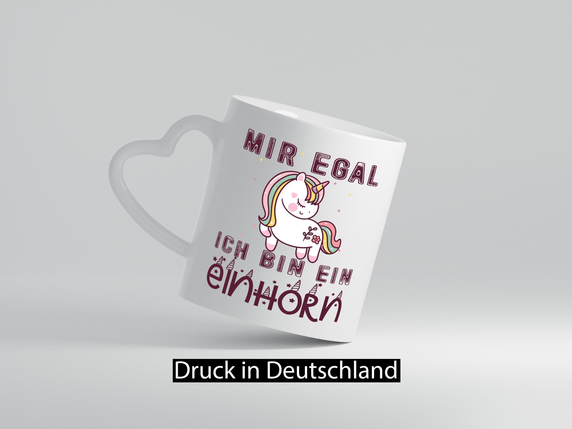 Mir egal ich bin ein einhorn | Süß Humor Geschenkidee Tasse