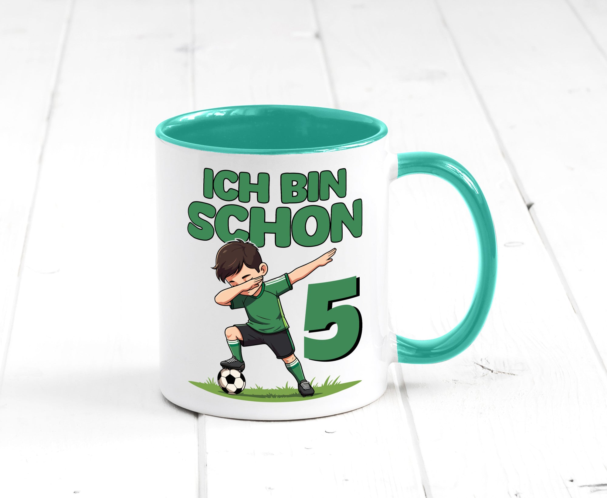5. Geburtstag | 5 Jahre Fußballer lustiger Spruch Geschenk Geschenkidee Tasse