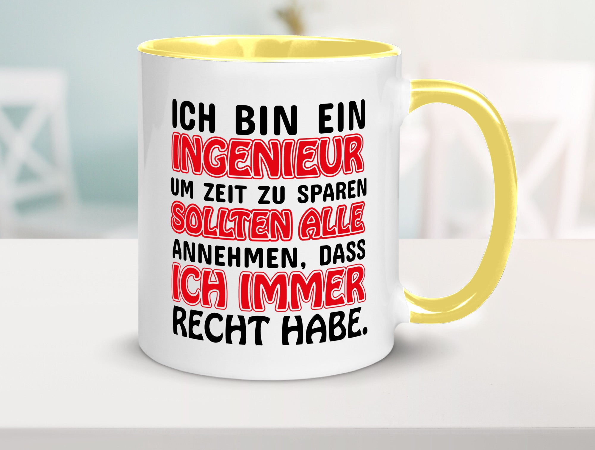 Ich bin Ingenieur Geschenkidee Humor Tasse