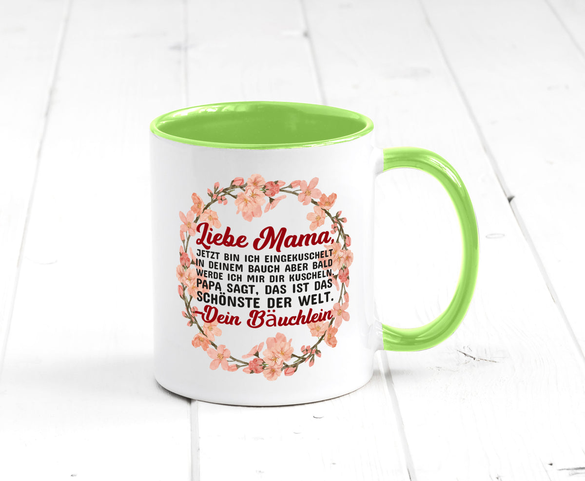Liebe Mama | Schwangerschaft Tasse Baby süß Humor Familie Geschenkidee