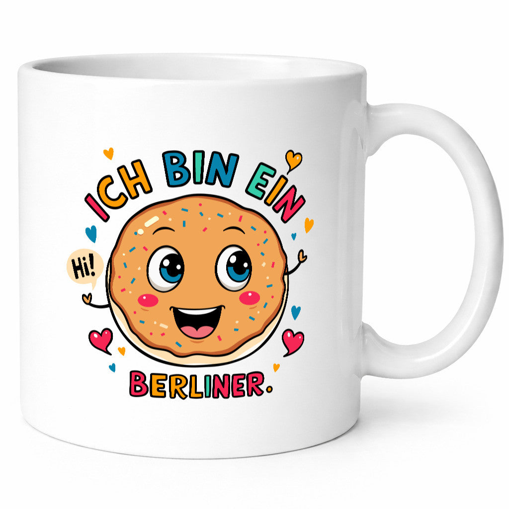 Ich bin ein Berliner | Krapfen Pfannkuchen Humor Geschenkidee Tasse