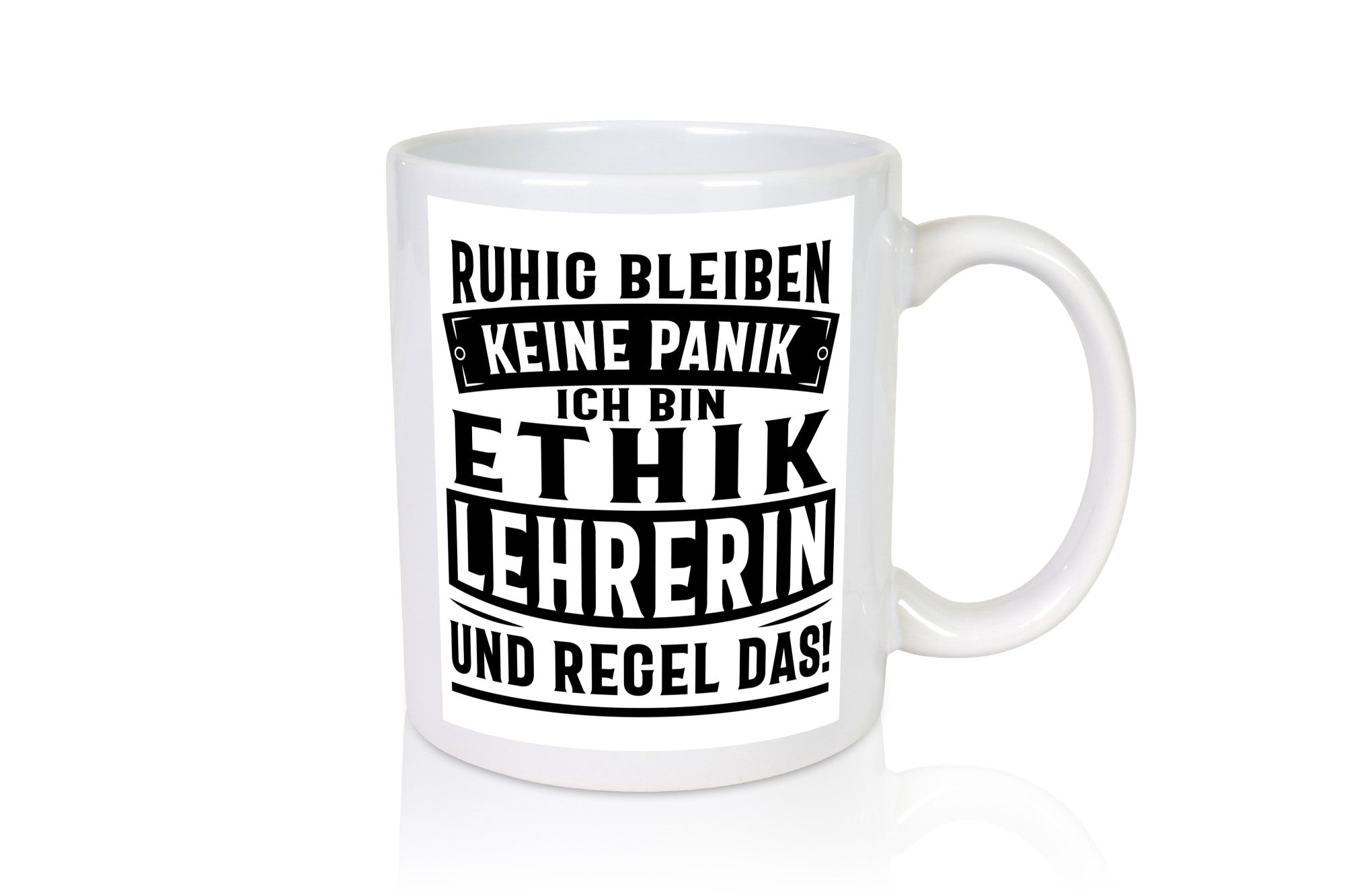 Ethik Lehrerin regelt das Geschenk Humor Geschenkidee lustiger Spruch Tasse