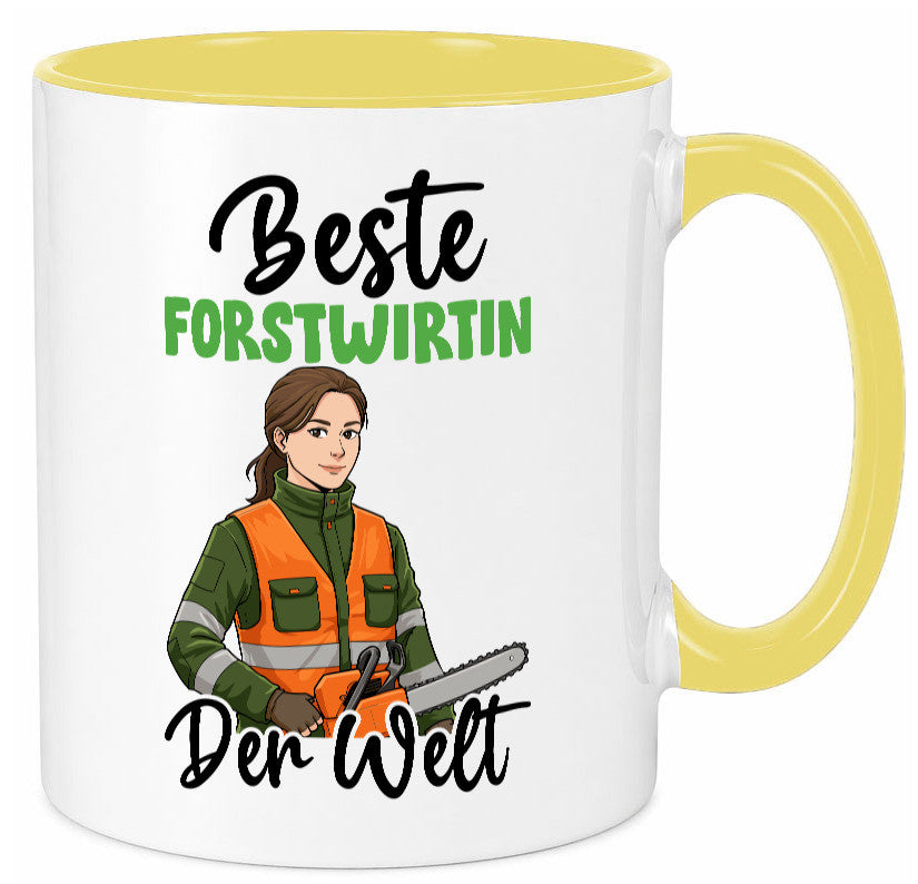 Beste Forstwirtin | Forst Wirtin v2 lustig Humor Geschenkidee Geschenk Tasse