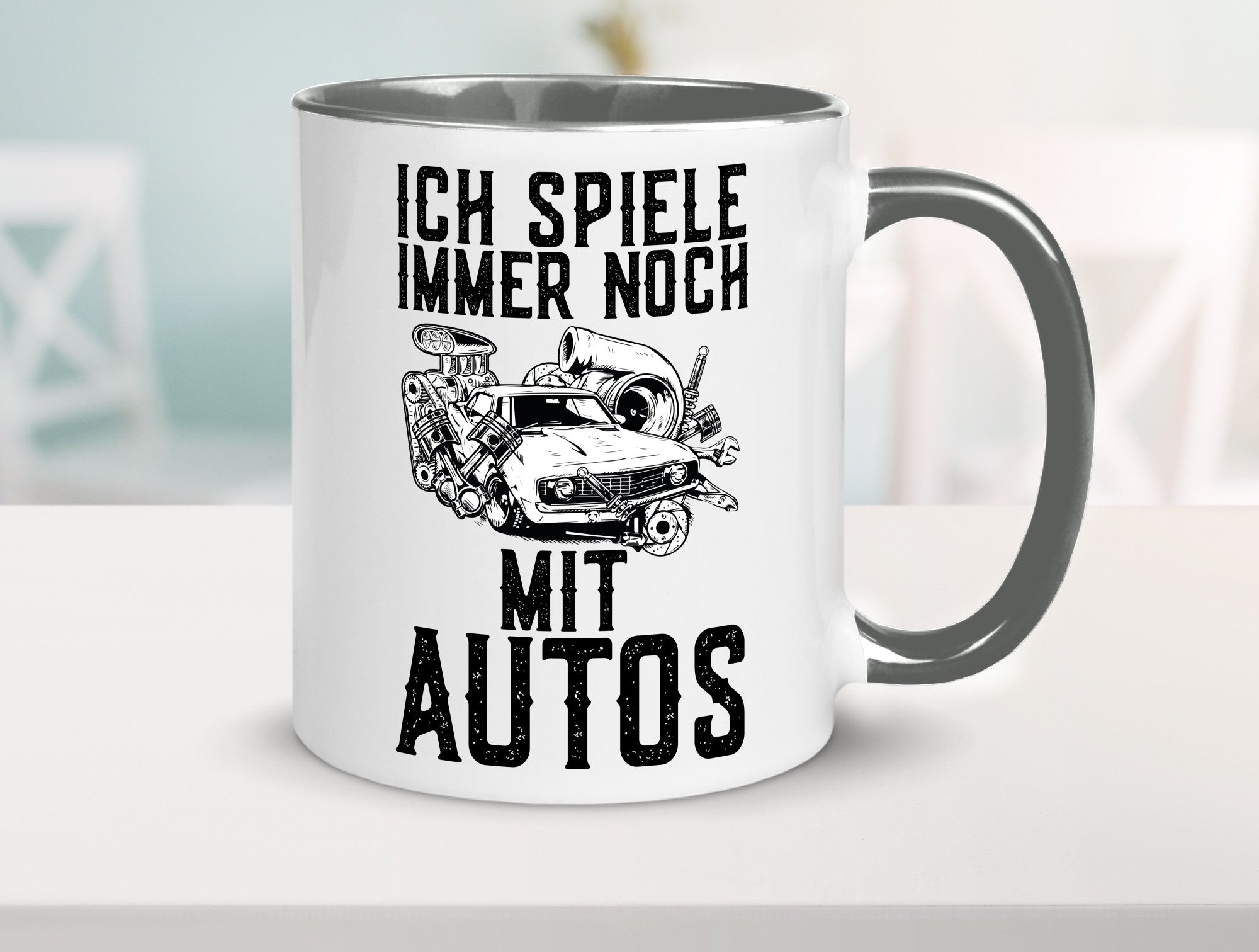 Spiele noch mit Autos | Werkstatt Werkzeug Mechaniker lustiger Spruch Geschenk