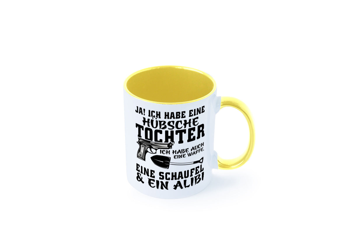 Hübsche Tochter Geschenk Familie Geschenkidee lustiger Spruch Tasse
