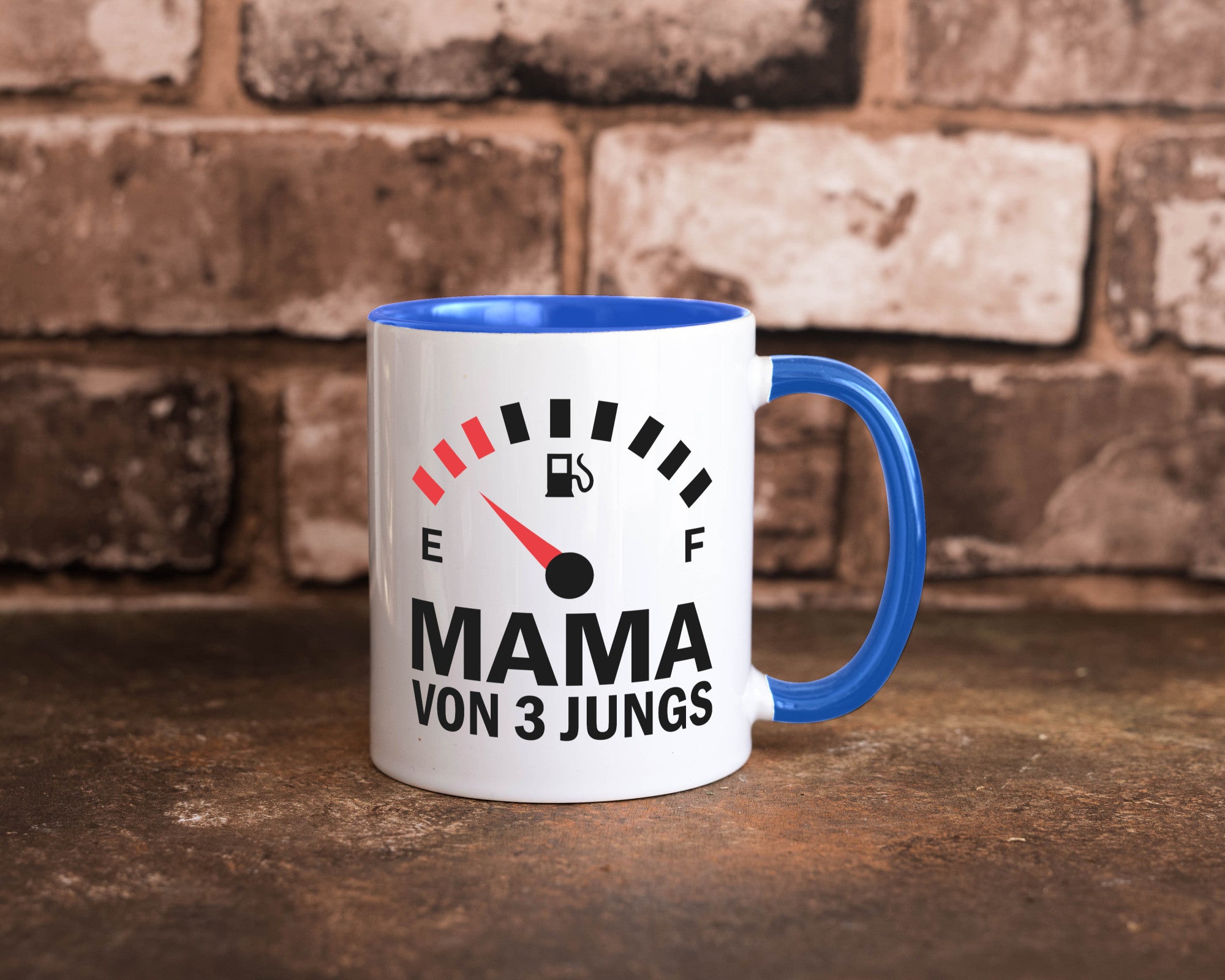 Mama von 3 Jungs | Muttertag Geschwister lustiger Spruch Geschenk Familie