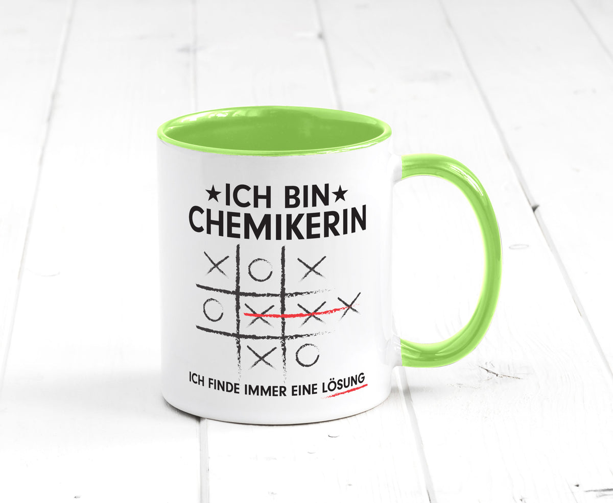 Lösung finden: Chemikerin | Chemie Labor v2 Humor Geschenkidee Tasse