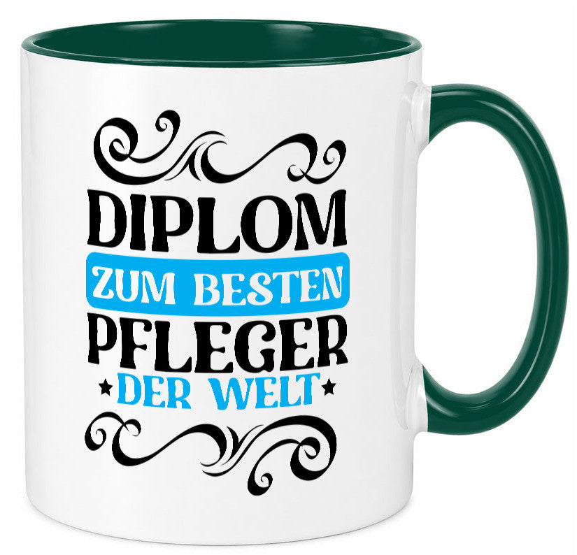 Bester Pfleger der Welt | Altenpfleger Pflegekraft lustig Humor Geschenkidee Tasse