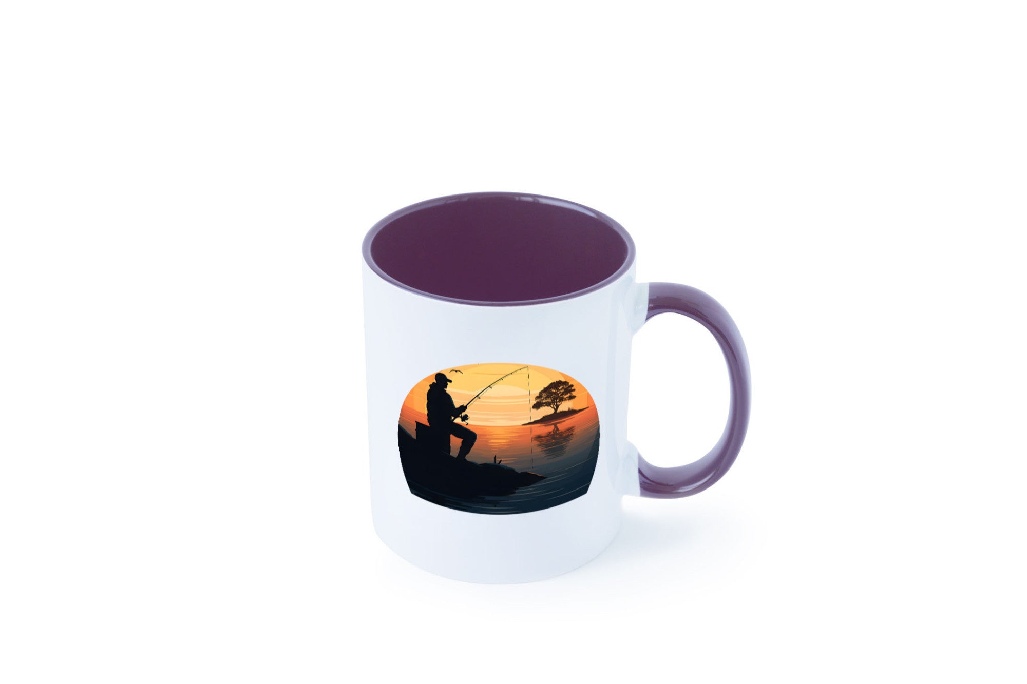 Angler | Sonnenuntergang Fischer Fische Angeln v2 Geschenk Humor Geschenkidee