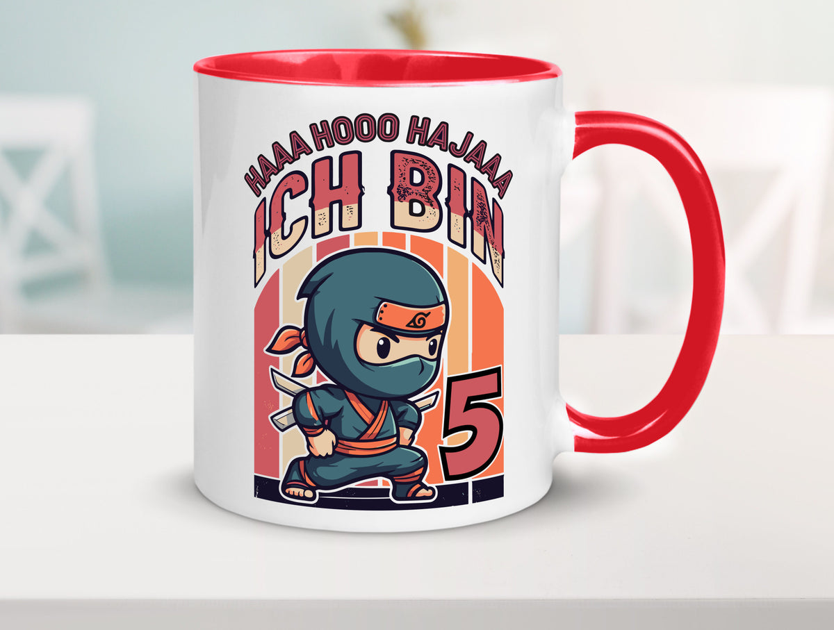 5. Geburtstag | Ninja Junge 5 Jahre Humor Geschenkidee Tasse