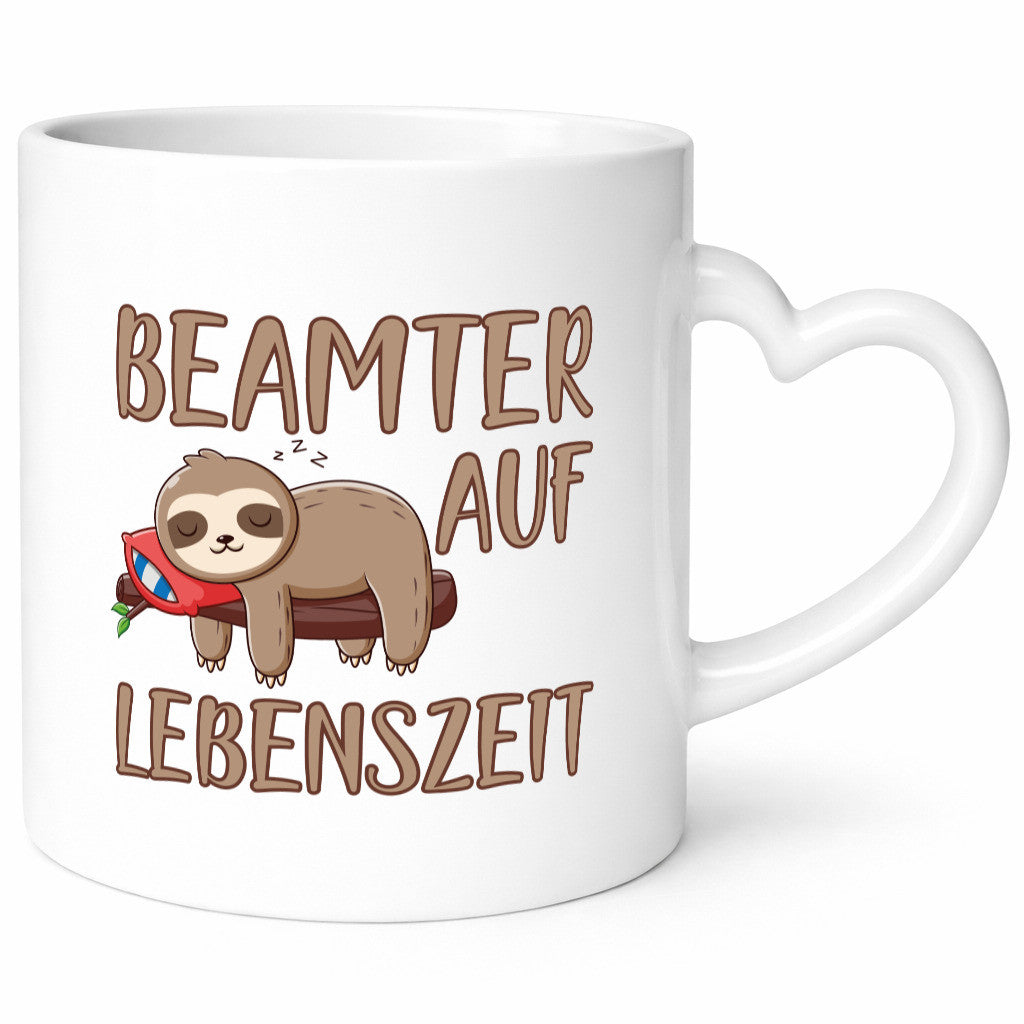 Beamter auf Lebenszeit | lustige Büro Tasse Faultier Geschenk Arbeit Kollegen