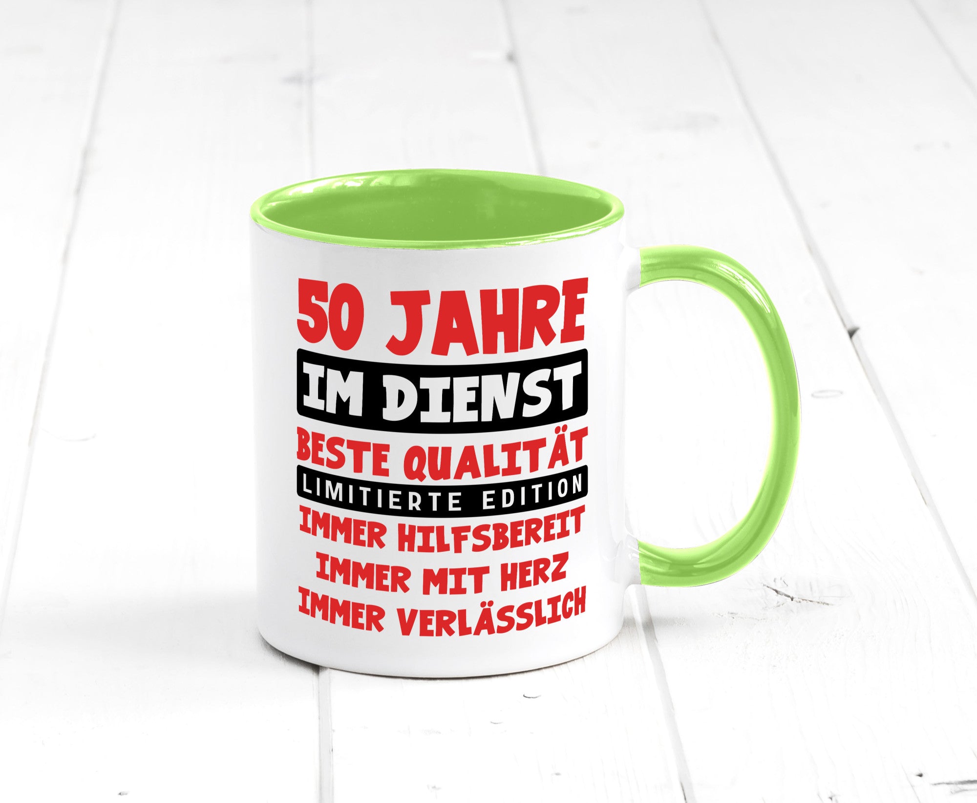 50 Jahre im Dienst | Jubiläum Arbeit v9 lustiger Spruch Geschenk Kollegen Büro