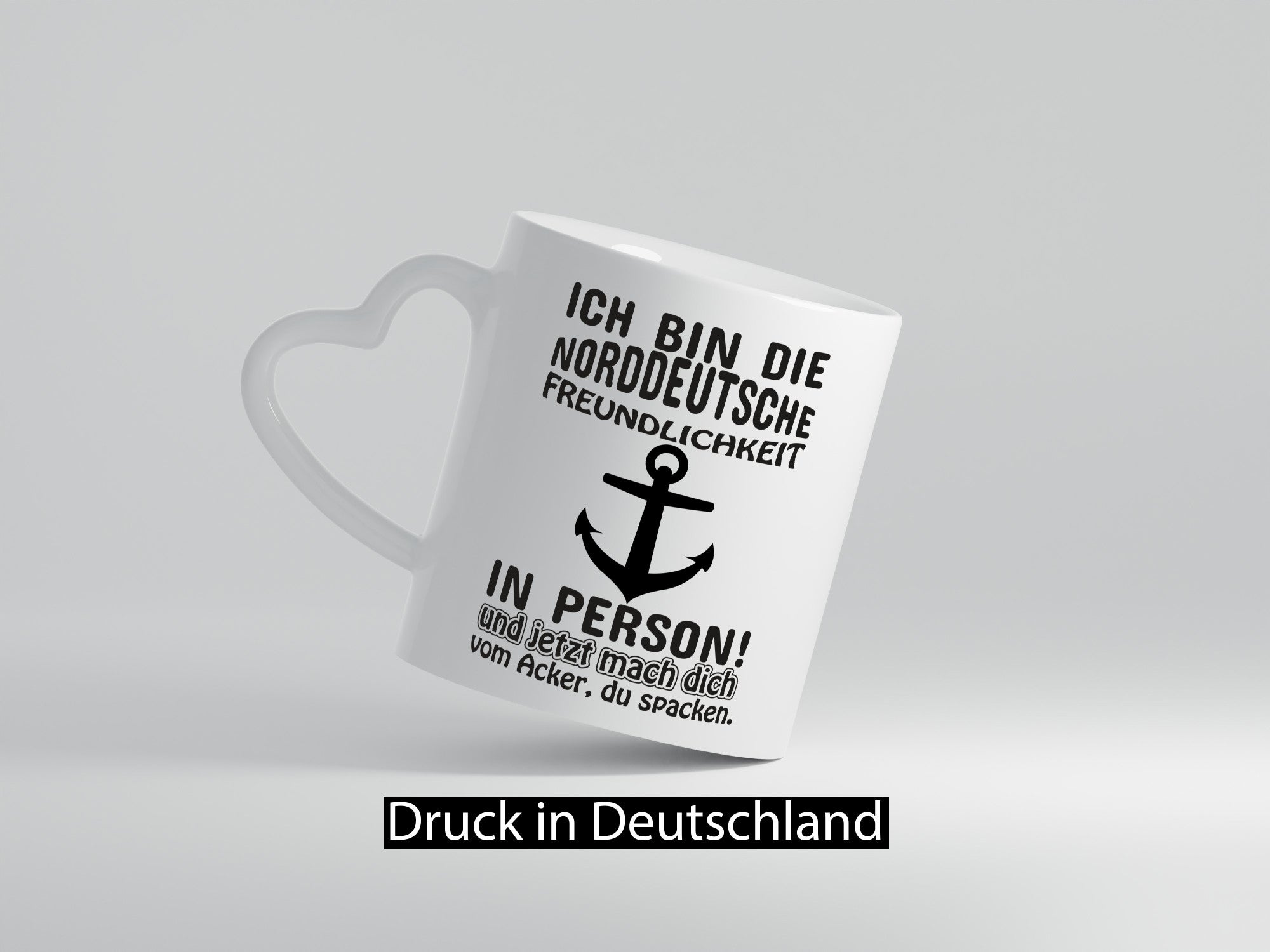 Norddeutsche Freundlichkeit | Spruch Tasse Anker lustiger Geschenk Humor