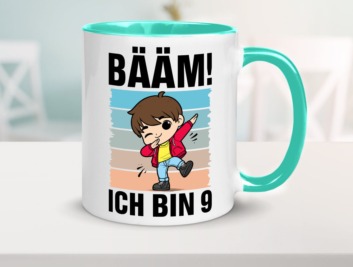 9. Geburtstag | Ich bin 9 Jahre Bäääm Dabbing Kind lustig Geschenkidee Geschenk Tasse