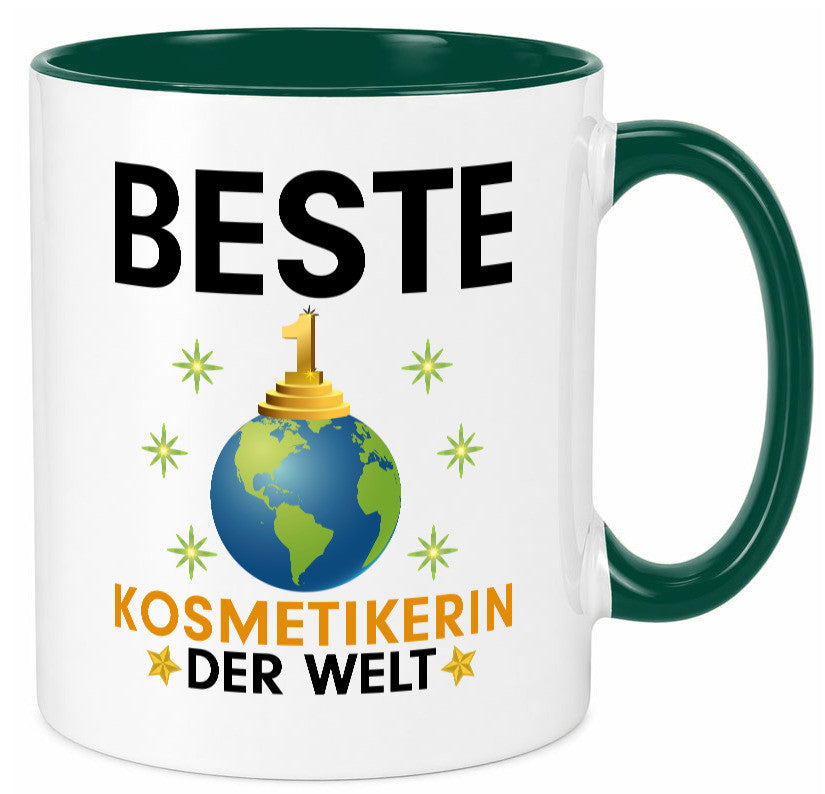 Welt Beste Kosmetikerin | Kosmetik Stylistin Visagistin Geschenkidee Humor Tasse